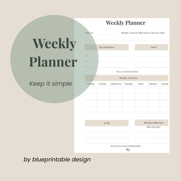 Weekly Planner (7 Days)