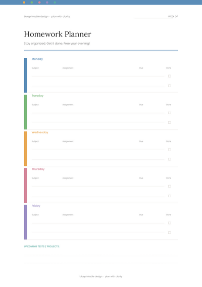 Homework Planner