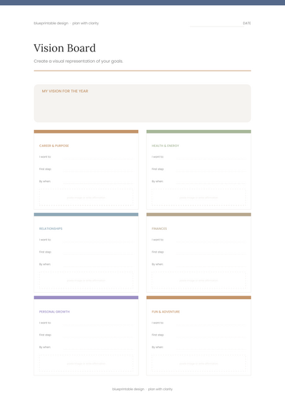 Vision Board Template